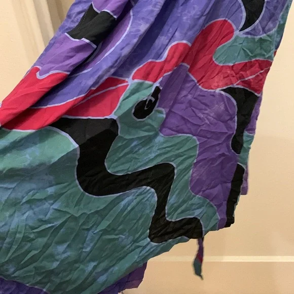 Vibrant Multicolor Women's Robe - Preloved